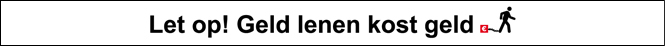 Geld lenen kost geld